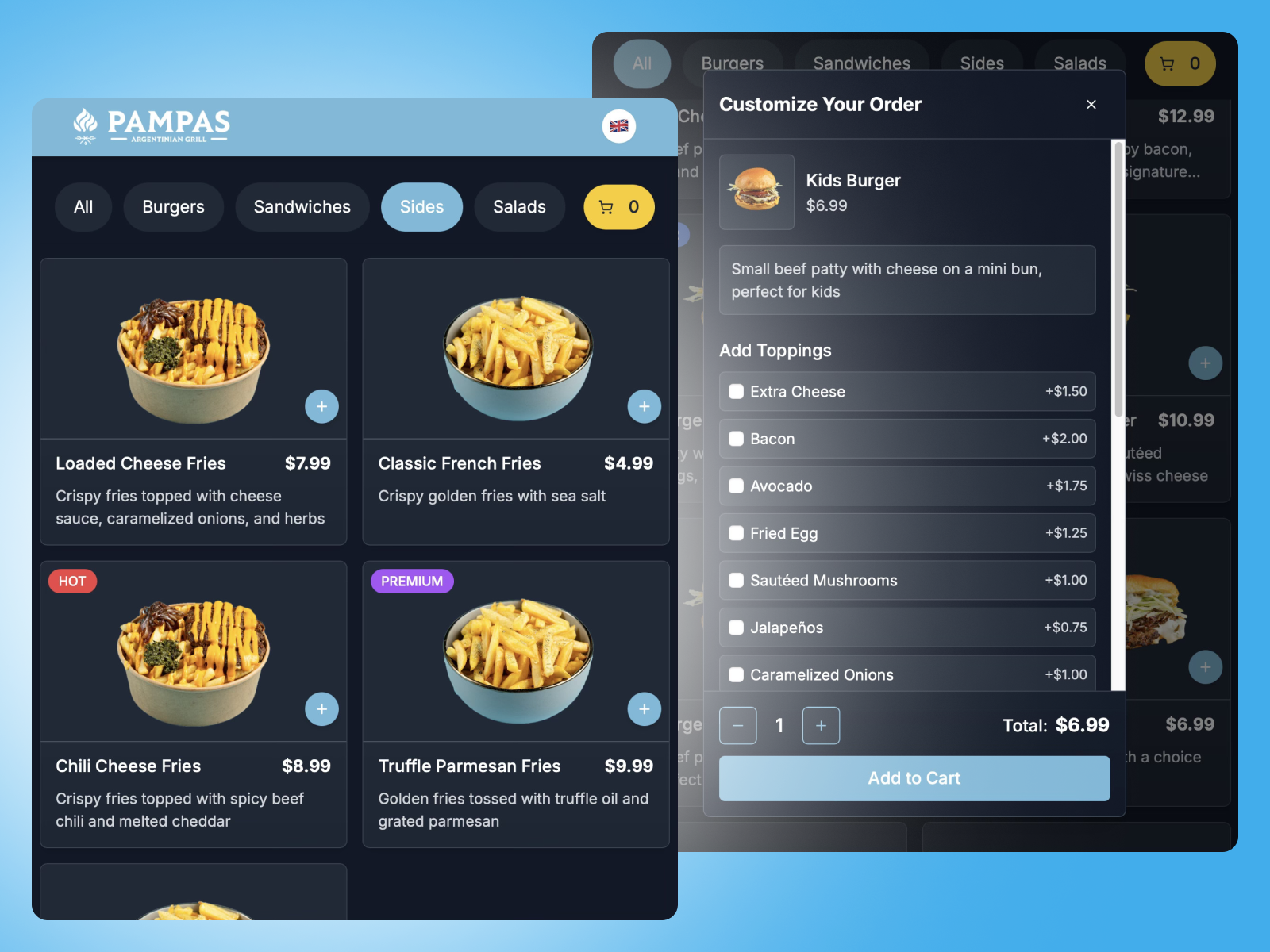 Self-Ordering Kiosk App